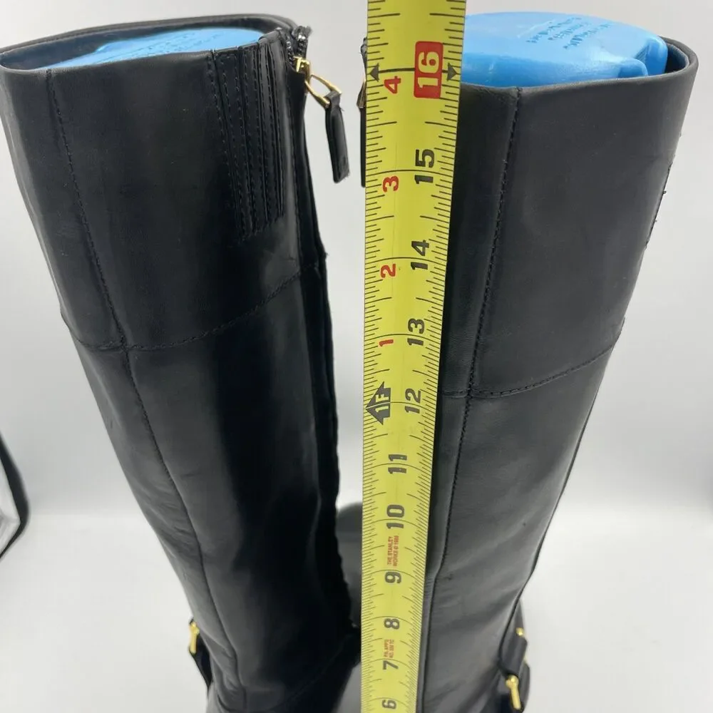 Ralph Lauren Bernadine Riding Boots-Women’s Size 7.5 Black Leather Equestrian